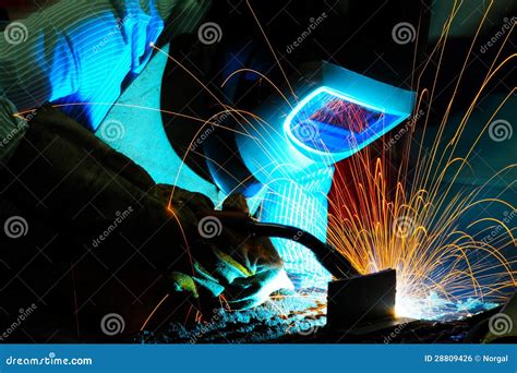 Welding Sparks Royalty Free Stock Image - Image: 28809426