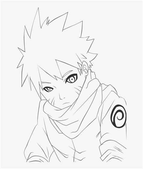 Naruto Line Art By Madnesssss On Deviantart - Line Art Anime Naruto - Free Transparent PNG ...