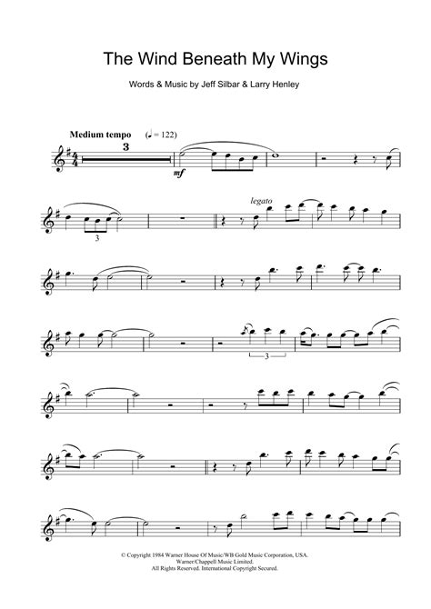 The Wind Beneath My Wings | Sheet Music Direct