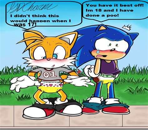 Teenage sonic and tails in public in nappies! by The-Tails-Fan-Club on ...