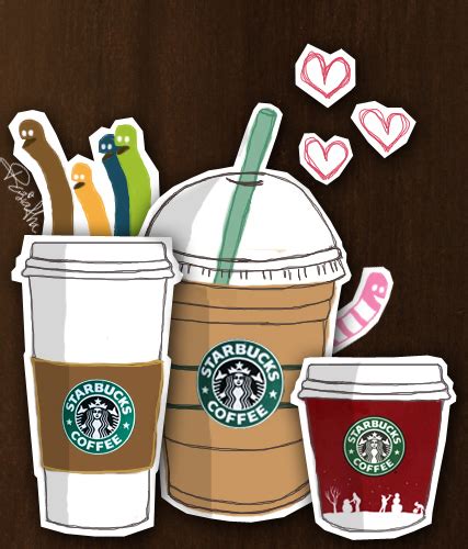 Starbucks Cartoon - Starbucks Fan Art (3208016) - Fanpop