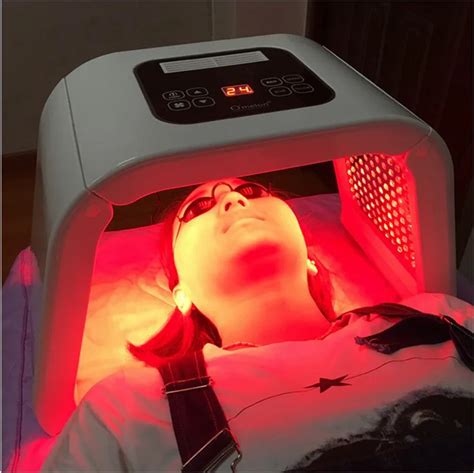 4 Color LED Light Therapy PDT Machine Face Skin Rejuvenation Tighten Remove Acne Wrinkle LED ...