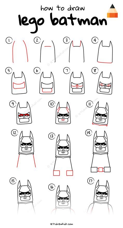 Draw Batman Step By Step : How To Draw Batman Step By Step – For Kids ...