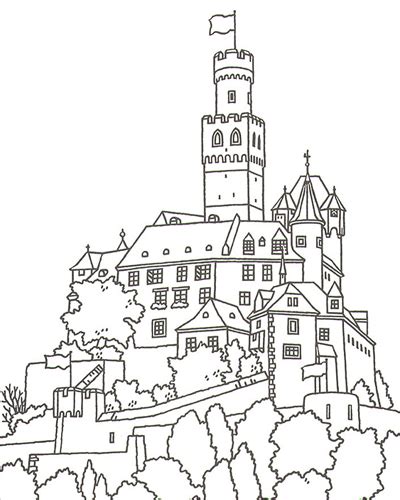 Printable Castle Coloring Pages For Adults