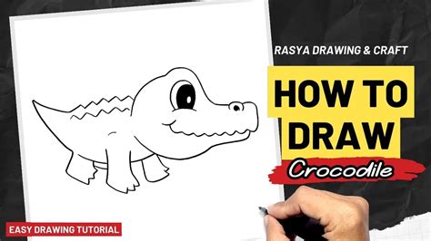 How to draw Baby Crocodile - YouTube