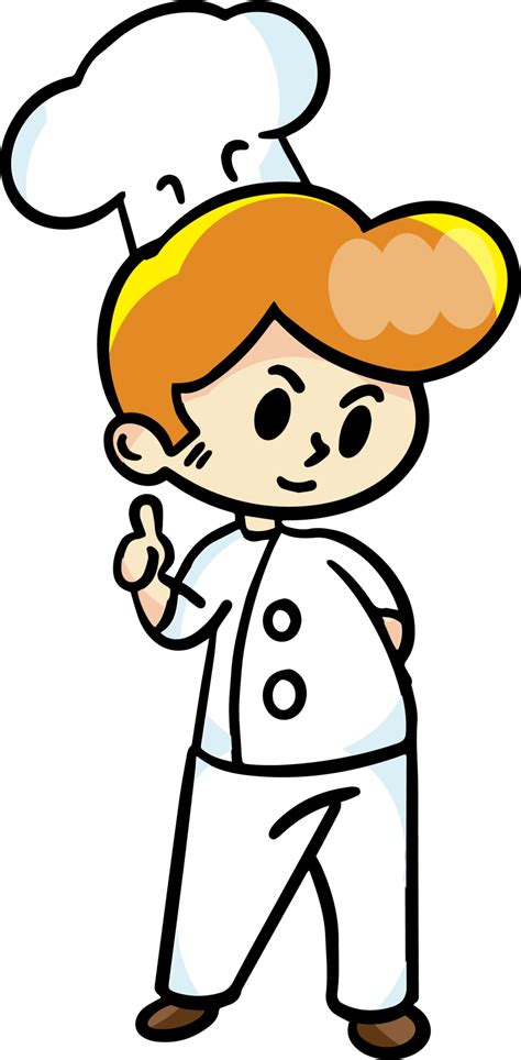 Free The chef cartoon character drawing design for food concept ...