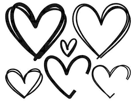 Heart Svg Bundle Heart Svg Hand Drawn Heart Svg Open Heart - Etsy