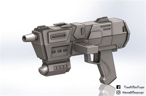 3D print model DC-17m blaster pistol Star Wars republic