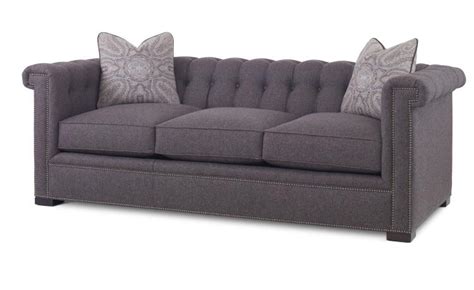 Century Modern Gray Chesterfield Sofa - Seigerman's Furniture