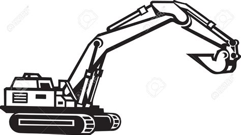 backhoe clipart black and white 20 free Cliparts | Download images on Clipground 2024