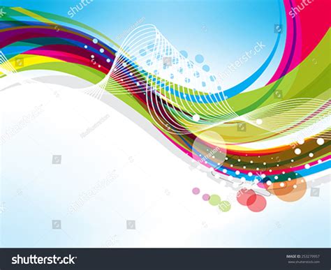 Abstract Colorful Wave Background Arrow Vector Stock Vector (Royalty ...