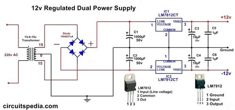 15v 2a Power Supply Circuit Diagram