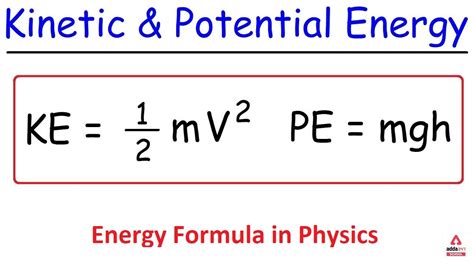 Energy Formula, Power Formula Physics and Equations