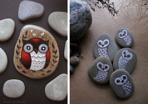 55 Best Owl Painted Rocks - Ideas and Images