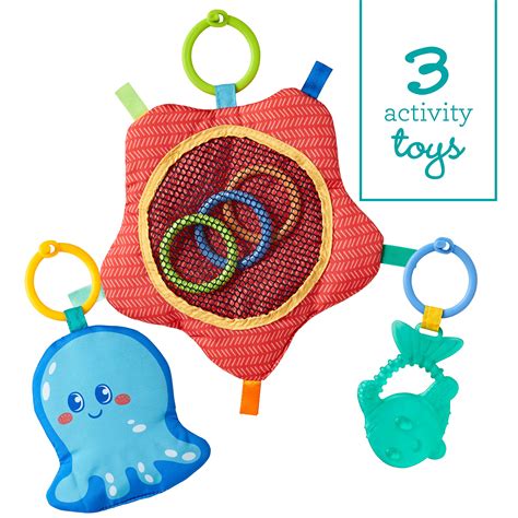 Infantino 3 Stage Above & Beyond Tummy Time Mat - 3 Play Modes for Gross Motor Development, 3 ...