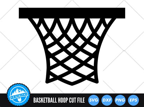 Basketball Hoop SVG | Basketball Cut File | Basketball Hoop Silhouette By LD Digital | TheHungryJPEG