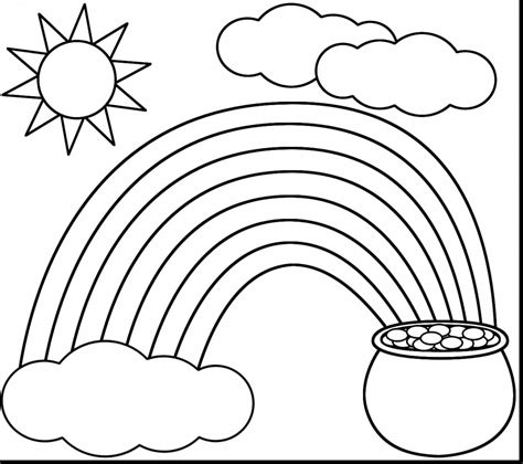 Leprechaun And Rainbow Coloring Pages at GetDrawings | Free download