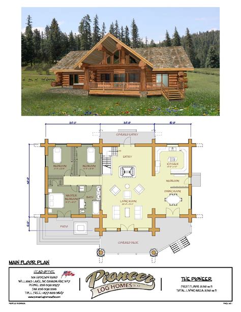 Pioneer Pioneer Log Homes Midwest What Dreams Are Made Of | Log homes, Log home floor plans, Log ...