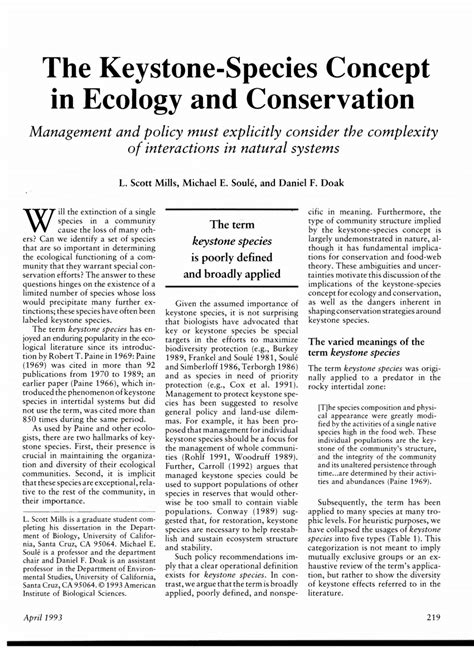 (PDF) The Keystone-Species Concept in Ecology and Conservation