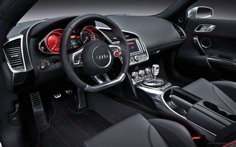 Audi R8 V12 Interior HD Desktop Wallpaper: Widescreen: High Definition: Vollbild