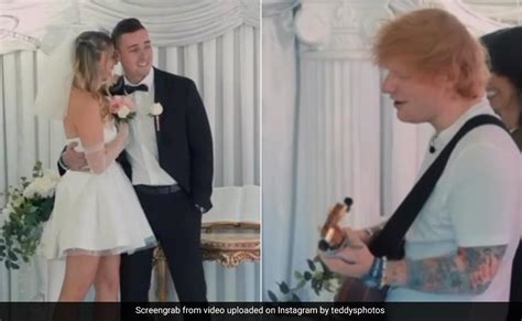 Ed Sheeran's Surprise Wedding Serenade Makes Couple's Big Day "Magical"