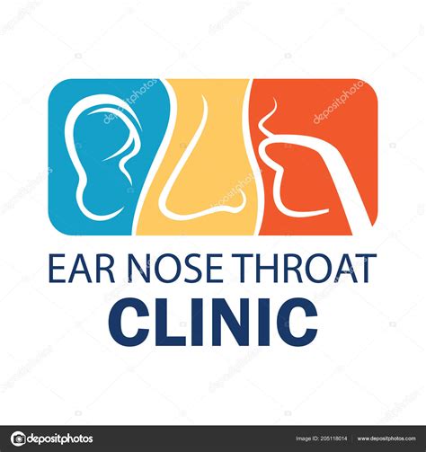 Ear Nose Throat Ent Logo Otolaryngologists Clinic Concept Vector ...