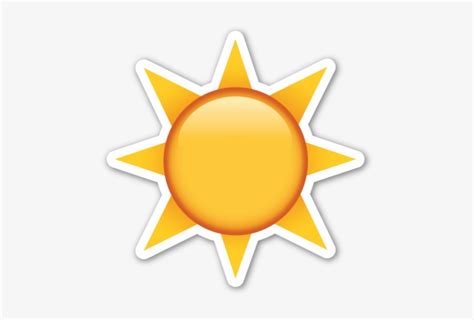 Emoji, Sun, And Png Image - Transparent Background Sun Emoji PNG Image ...