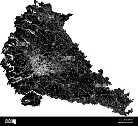 Pune city map Cut Out Stock Images & Pictures - Alamy