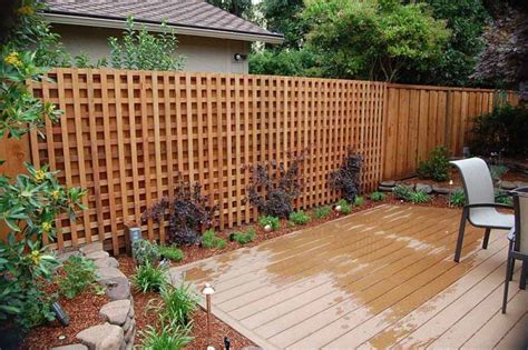 ground level deck ideas - Google Search | Garden fence panels, Lattice ...