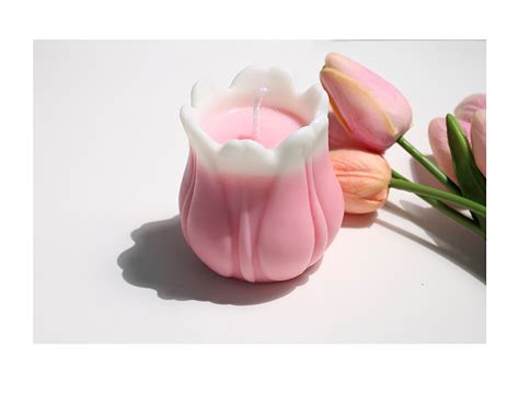 Flower Shape Candle Resin Mold Tulip-shape Candle Silicone - Etsy