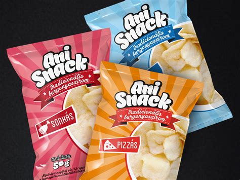 Snack packaging design by Dóra Kuti on Dribbble