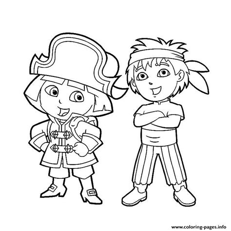 Dora Diego Coloring page Printable