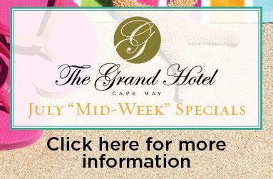 Cape May Hotel Deals & Specials | The Grand Hotel Cape May