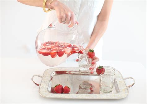 Make delicious Strawberry Water - Fashionable Hostess