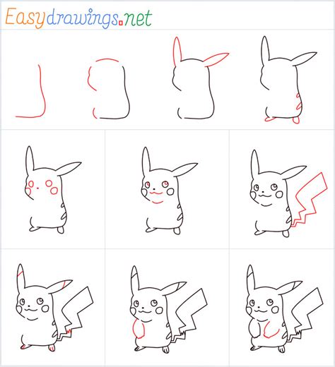 How To Draw Pikachu Step by Step- [10 Easy Phase]