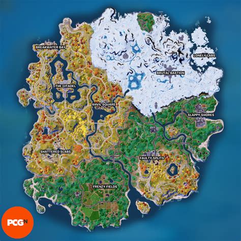 Fortnite Chapter 4 Season 2 map and how to find hot spots | PCGamesN