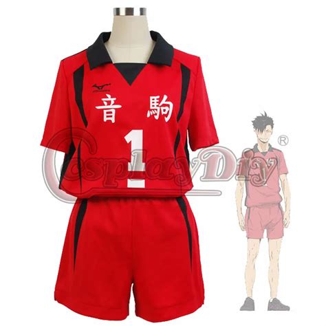 Anime Haikyuu cosplay No.1 Jersey Costume Nekoma High School Uniform Kuroo Tetsurou Sportswear ...