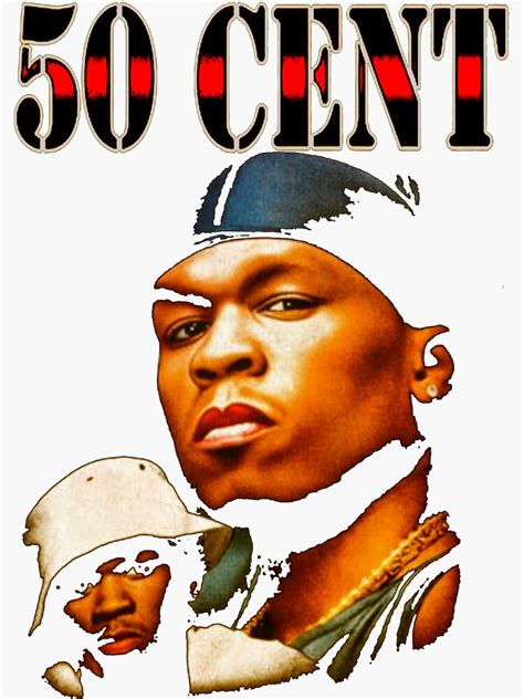 "50 cent logo top rapper" Sticker for Sale by Phin0908 | Redbubble