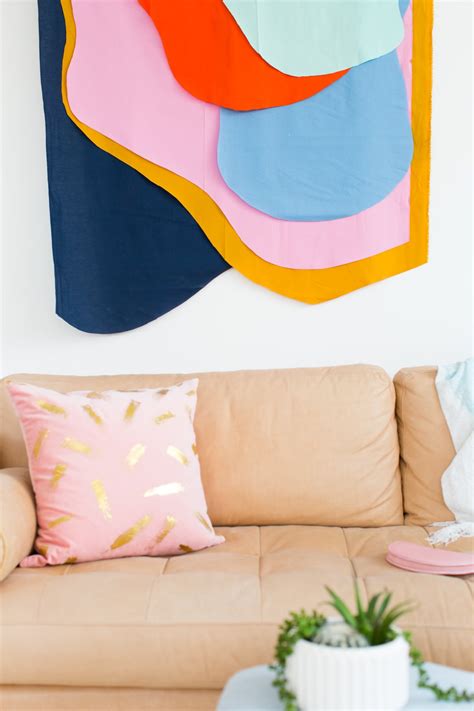 How to Make a Colorful DIY Fabric Wall Hanging — Sugar & Cloth