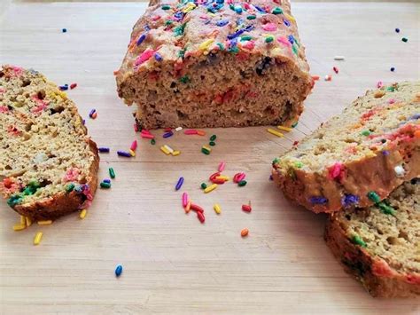 Birthday Cake Banana Bread with Sprinkles | The Leaf