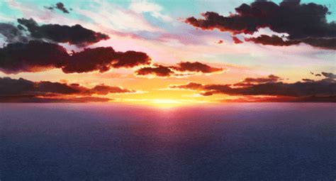 Aesthetic Anime Gifs Sunset