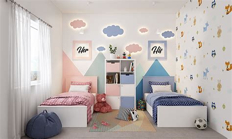 Best Paint Color Combinations For Kids Bedroom | Design Cafe