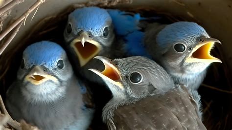 Live Nest Cam Captures Incredible Transformation of Baby Bluebirds - YouTube