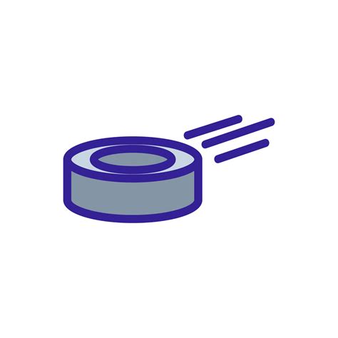 puck, hockey icon vector. Isolated contour symbol illustration 9683964 ...