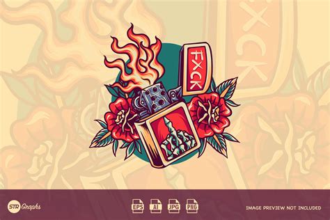 Fire Lighter - Retro Illustration Graphic by NOX Labs · Creative Fabrica