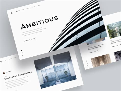 Minimalistic Architectural Website Concept | Minimal web design, Visual ...