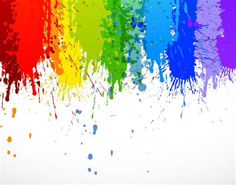 Rainbow Paint Splatter Wall Mural | Rainbow abstract, Rainbow painting, Drip painting