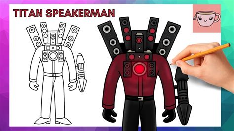 How To Draw Titan Speaker Man - Skibidi Toilet | Easy Step By Step Drawing Tutorial - YouTube