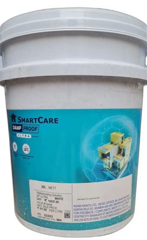 ASIAN PAINTS SMARTCARE DAMP PROOF ULTRA (20 LT) at Rs 6000/litre | Damp Proof Paint in Chennai ...