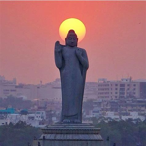 Buddha statue at Hussain Sagar , Hyderabad , India. | Buddha statue, Buddha, Statue